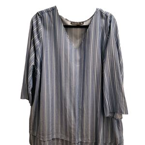 #10 - Blue Striped Women's Top